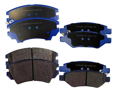 Kit Pastillas Delanteras + Traseras Freno Gtx Chevrolet Camaro 2010 2020