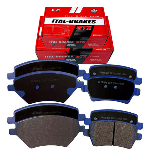 Kit Pastillas Delanteras + Traseras Freno Gtx Chery Tiggo 8 2019 2024