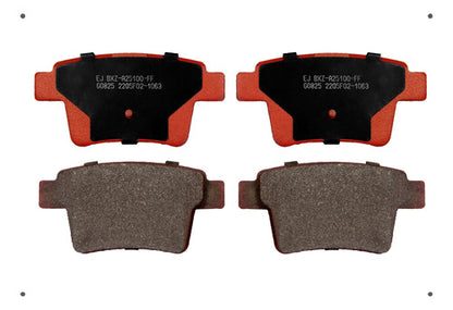Pastilla Freno Ital Brakes Trasero Citroen C4 I 2007 2010