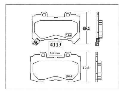 Pastilla Freno Delantero Chevrolet Colorado 2.8 2015 2018