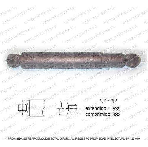 Par Amortiguador R/L Trasero Mazda B2000 Fe 1985 1995