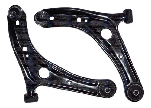Bandejas Suspension Toyota Yaris 2003 2005 Par Rotula 14 Mm