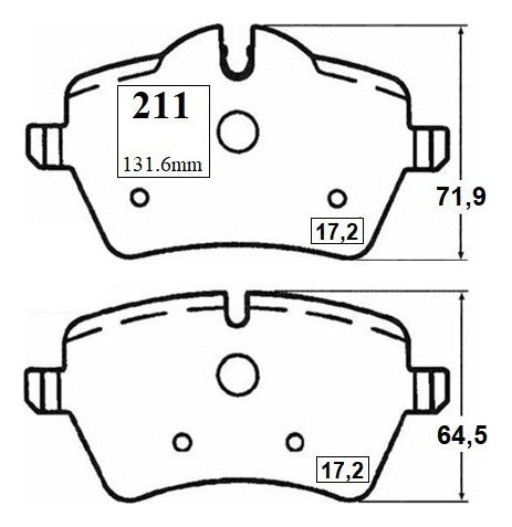 Pastilla Freno Delantero Mini Cooper 1.6 2000 2010