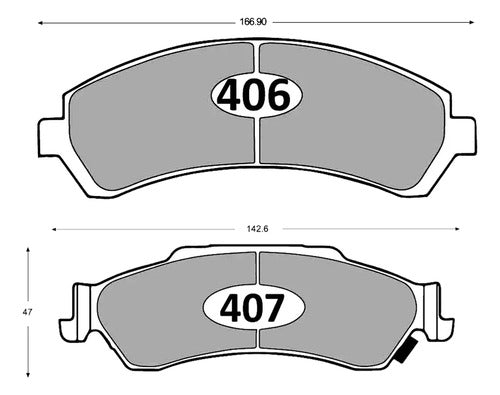 Kit Pastillas Delanteras + Traseras Freno Gtx Chevrolet Blazer 2000 2006