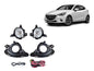 Kit Neblinero Mazda 2 Hb 1.5 2016 2019 Bisel Negro