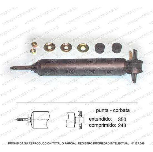 Par Amortiguador R/L Delantero Chevrolet Opala 1969