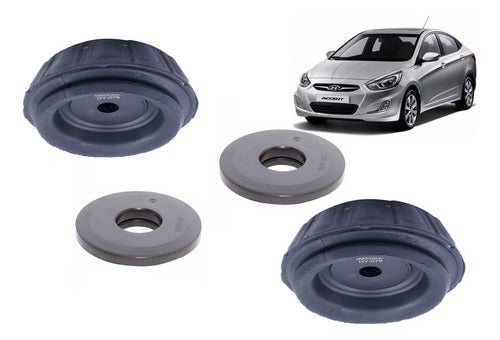 Cazoletas + Rodamiento Hyundai Accent Rb 2012 2020 Par