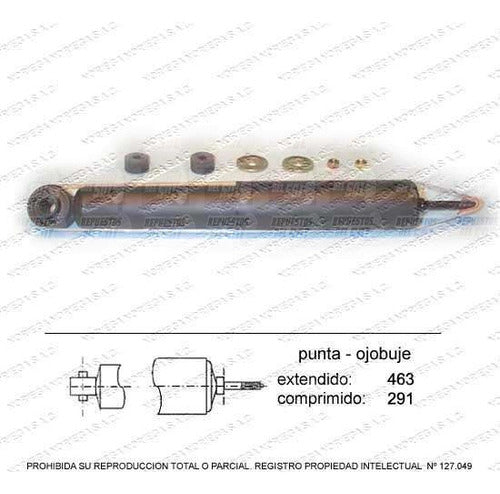 Par Amortiguador R/L Trasero Montero 3.0 1992 1996
