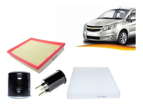 Kit Filtro Chevrolet New Sail 1.4 2011 2017