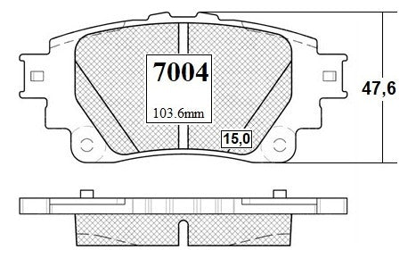 Pastilla Freno Trasero Toyota Corolla Cross 1.8 2020