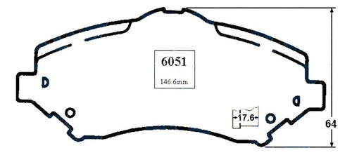 Pastilla Freno Delantero Chrysler Town Country 3.8 2008 2012