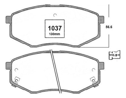 Pastilla Freno Delantero Hyundai Sonata 2.0 2013 2014