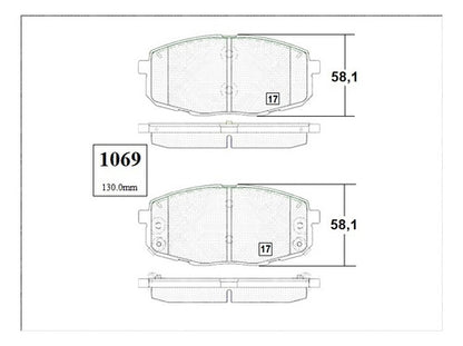 Pastilla Freno Delantero Hyundai I30 1.6 2018