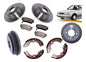 Kit Freno Nissan V16 1.6 1990 2010 Delantero + Trasero Disco Macizo