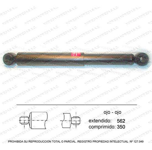 Par Amortiguador R/L Trasero Toyota Hilux 3.0 2002 2005