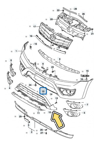 Mascara Grand Nomade Grand Vitara 2006 2019 Rejilla Inferior