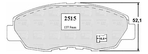 Pastilla Freno Delantero Honda Civic 1.7 2001