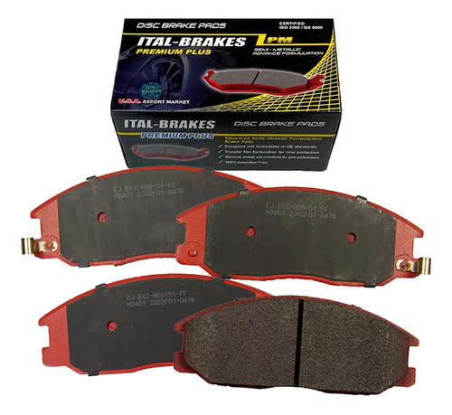 Kit Pastillas Delanteras + Traseras Freno Hyundai Santa Fe 2000 2006