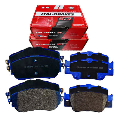 Kit Pastillas Delanteras + Traseras Freno Gtx Toyota Corolla 2013 2021