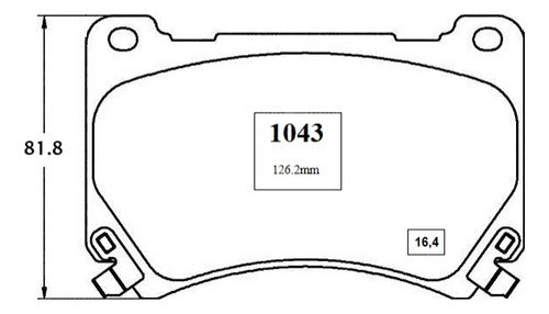 Pastilla Freno Delantero Hyundai Equus 4.6 2010 2012