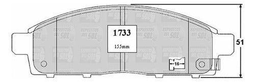 Pastilla Freno Delantero Fiat Fullback 2.4 2017