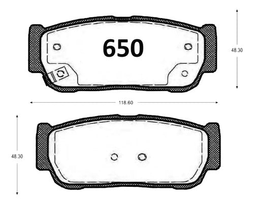 Kit Pastillas Delanteras + Traseras Freno Ssangyong Kyron 2005 2014