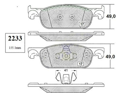 Pastilla Freno Delantero Renault Clio Iv 1.6 2015