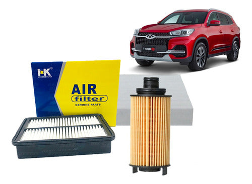 Kit Filtros Chery Tiggo 8 2021 2023 Aceite Aire Polen