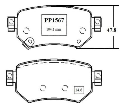 Pastilla Freno Trasero Mazda Mazda 6 2016