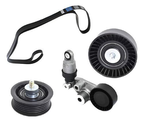 Kit Tensor Correa Alternador + Poleas Actyon 2006 2011