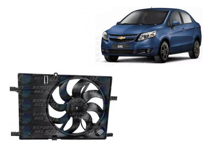 Radiador Motor Chevrolet Sail 1.4 2011 2015 Mec + Electro