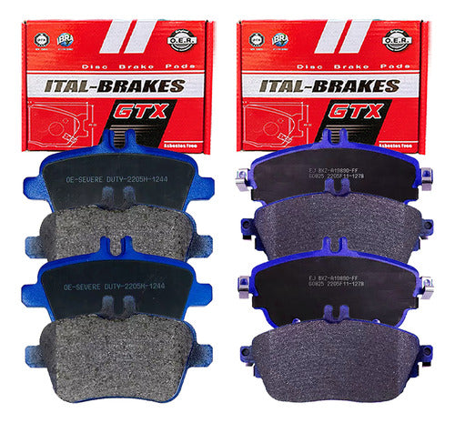 Kit Pastillas Delanteras + Traseras Freno Mercedes Benz Cla 200 2013 2019