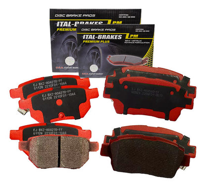 Kit Pastillas Delanteras + Traseras Freno Great Wall Peri 2009 2011