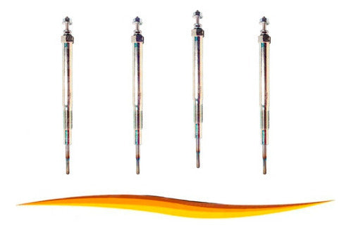 Set Bujia Incadescente Mazda Bt50 2.5 2006 2012 4 Uds