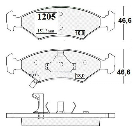 Pastilla Freno Delantero Ford Ka 1.0 1997 2007