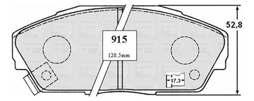 Pastilla Freno Delantero Honda Civic Shuttle 1.6 1990 1990