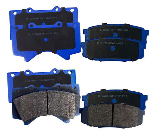 Kit Pastillas Delanteras + Traseras Freno Gtx Toyota Land Cruiser 2007 2023