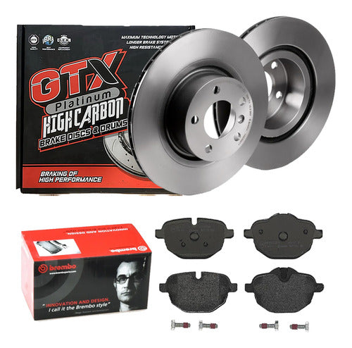 Discos Freno Con Pastilla Brembo Bmw X3 I 2011 2017
