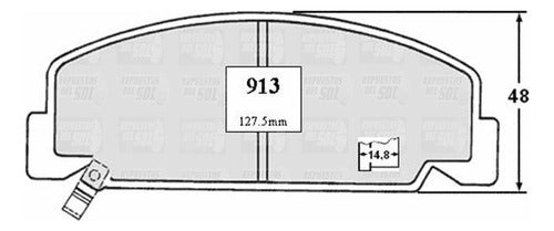 Pastilla Freno Delantero Honda Accord 1.8 1984 1985