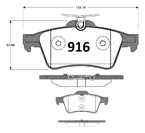 Pastilla Freno Mazda 3 2003 2014 Delanteras + Traseras