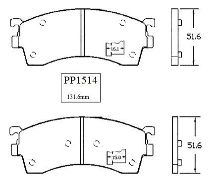 Pastilla Freno Delantero Mazda Premacy 1.8 1999 2004