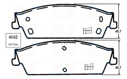 Pastilla Freno Trasero Chevrolet Silverado 6.5 2007 2013
