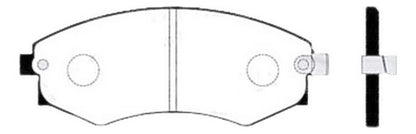 Pastilla Freno Delantero Ssangyong Korando 2.6 1996 1998