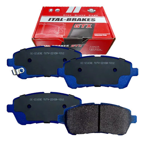 Kit Pastillas Delanteras + Traseras Freno Gtx Changan A500 2018 2023