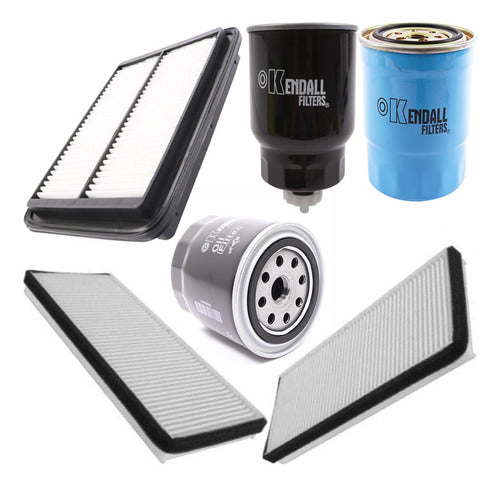 Kit Filtros Nissan Navara 2.5 2007 2013 Diesel + Aceite