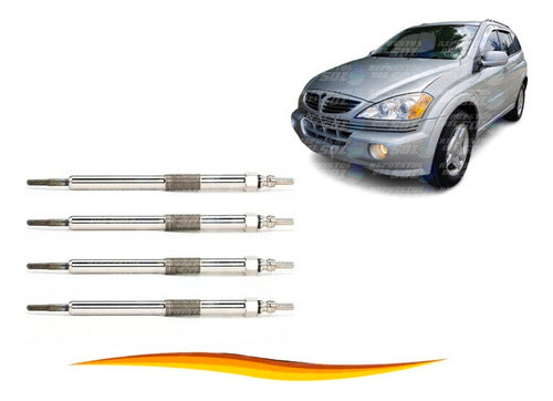 Pack 4 Bujias Ssangyong Kyron 2.0 2006 2013