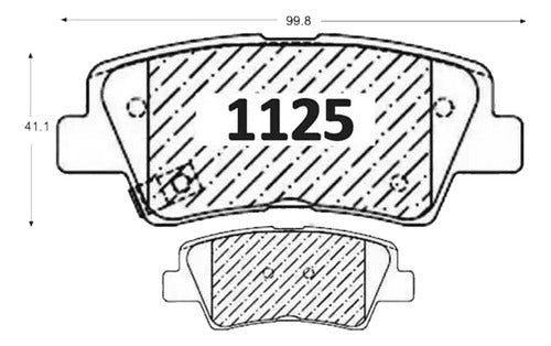 Kit Pastillas Delanteras + Traseras Freno Hyundai Tucson 2016 2020