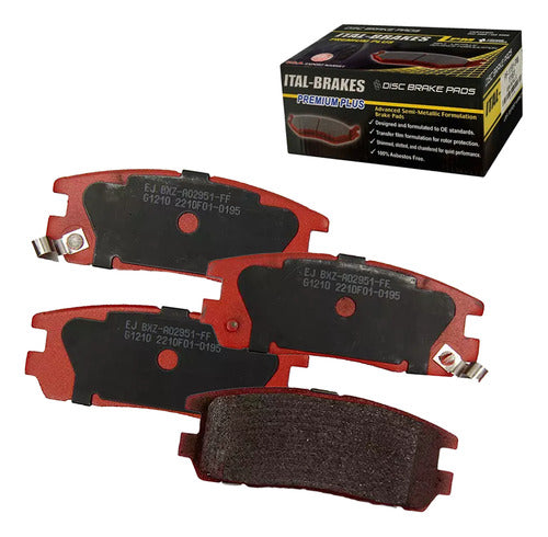 Kit Pastillas Delanteras + Traseras Freno Great Wall Wingle 5 2014 2023