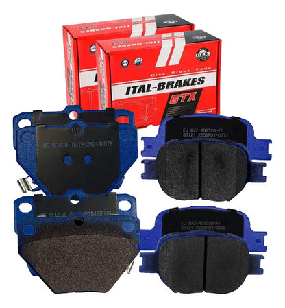 Kit Pastillas Delanteras + Traseras Freno Gtx Toyota Celica 2000 2007