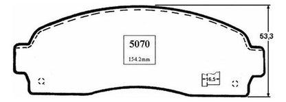 Pastilla Freno Delantero Ford Ranger 2.0 2003 2009